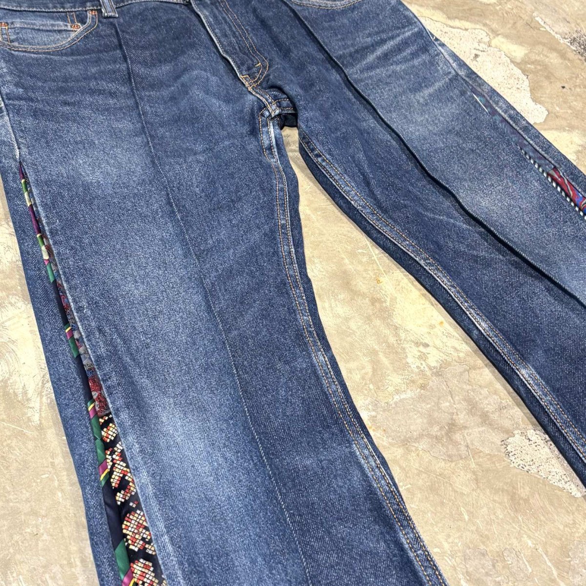 画像5: 【Wiz&Witch】"UNITED" SIDE TIE LINE DENIM PANTS / W32 (5)