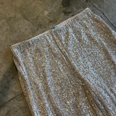 画像3: SEQUINS SILVER GLITTER DESIGN PANTS / W29~W42 (3)