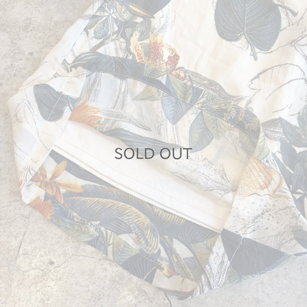 画像8: BOTANICAL ALL OVER PATTERN WIDE PANTS / W27~W34 (8)