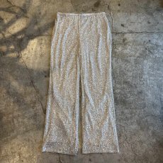 画像1: SEQUINS SILVER GLITTER DESIGN PANTS / W29~W42 (1)