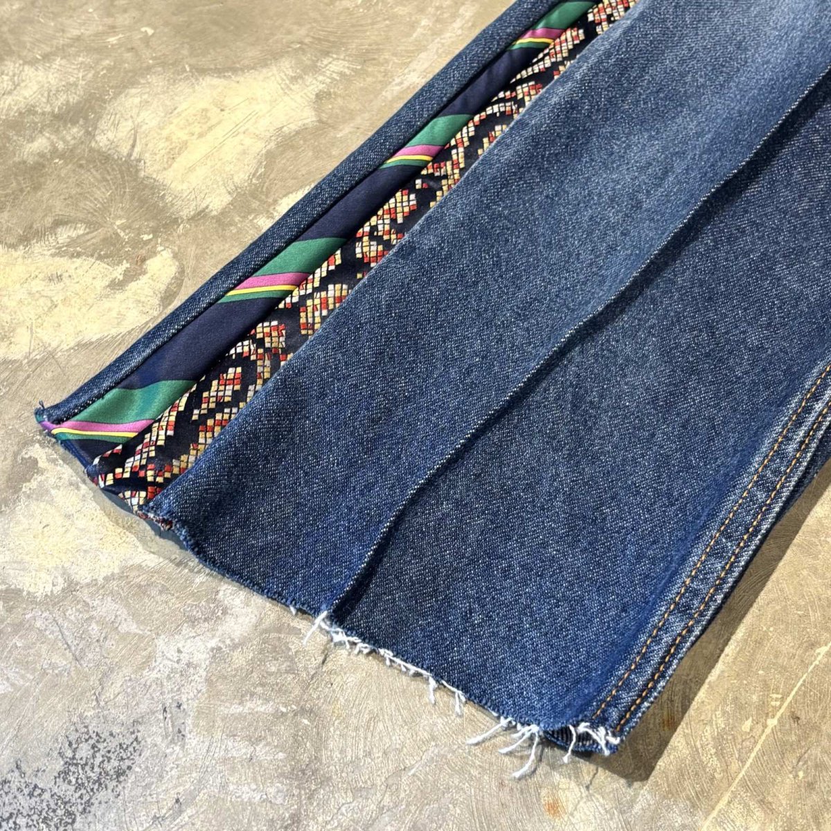 画像8: 【Wiz&Witch】"UNITED" SIDE TIE LINE DENIM PANTS / W32 (8)