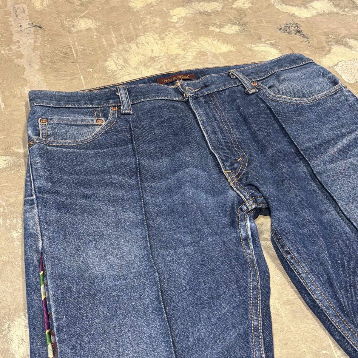 画像3: 【Wiz&Witch】"UNITED" SIDE TIE LINE DENIM PANTS / W32 (3)