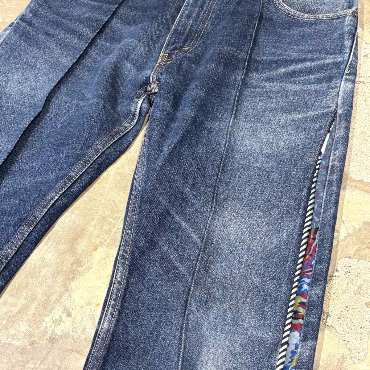 画像4: 【Wiz&Witch】"UNITED" SIDE TIE LINE DENIM PANTS / W32 (4)