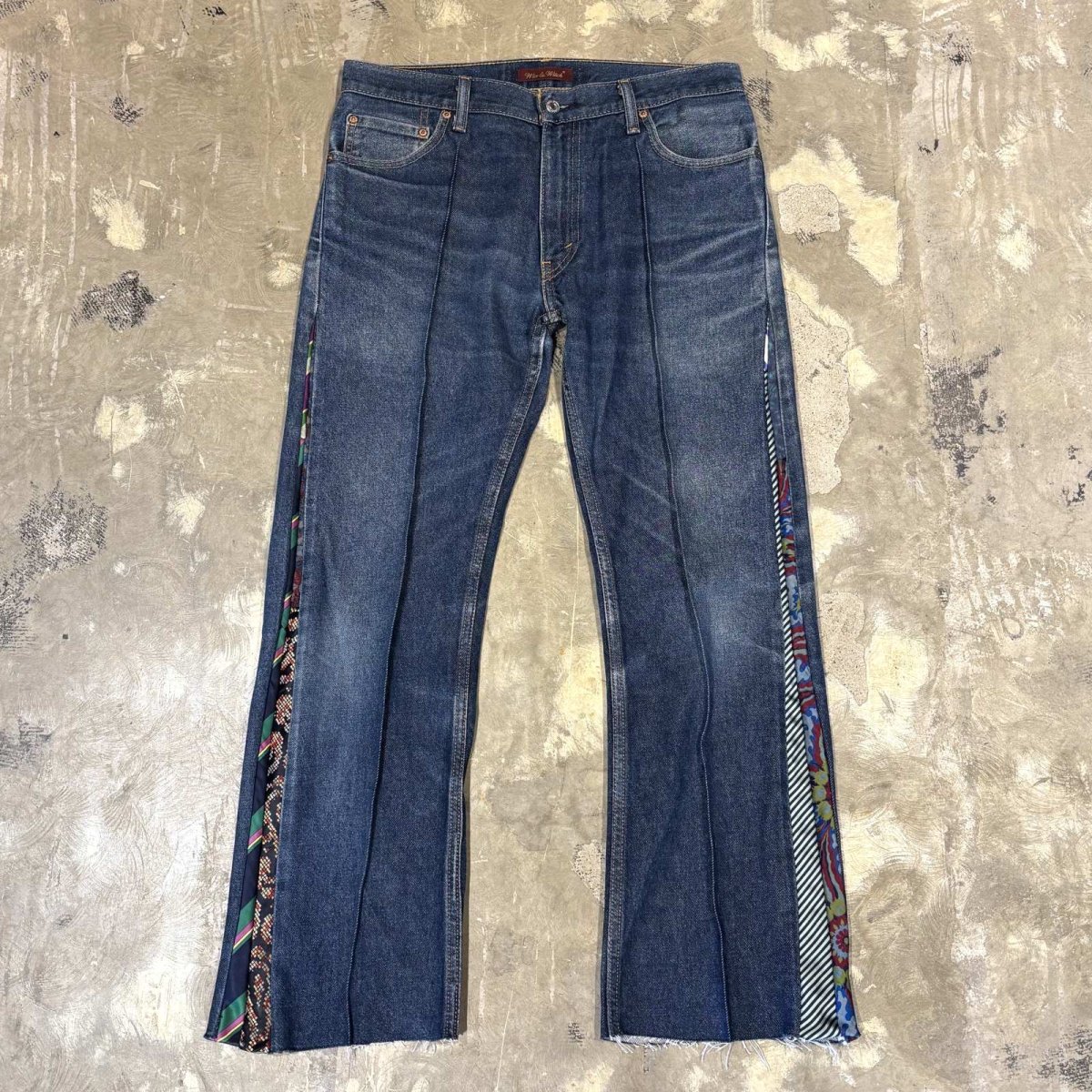 画像1: 【Wiz&Witch】"UNITED" SIDE TIE LINE DENIM PANTS / W32 (1)