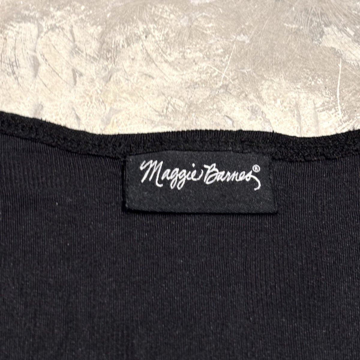 画像10: BLACK LACE PATTERN LAYERED L/S TOPS / Mens L (10)