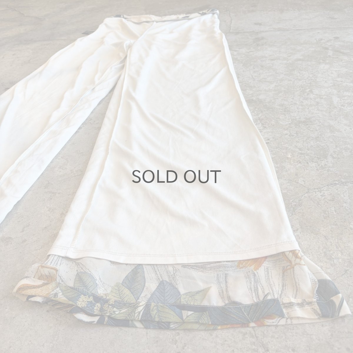 画像10: BOTANICAL ALL OVER PATTERN WIDE PANTS / W27~W34 (10)