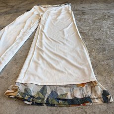 画像10: BOTANICAL ALL OVER PATTERN WIDE PANTS / W27~W34 (10)