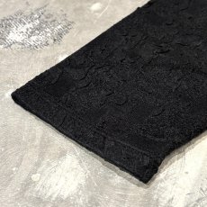 画像7: BLACK LACE PATTERN LAYERED L/S TOPS / Mens L (7)