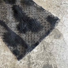 画像5:  FLORAL×DOT LACE WEIST DESIGN SHORT SHEER CARDIGAN / Ladies M(ML) (5)