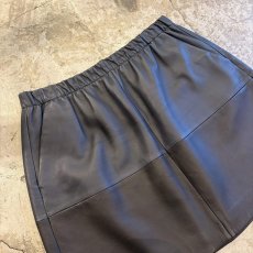 画像3: REAL LAMB LEATHER MINI DESIGN SKIRT / W29~W39 (3)