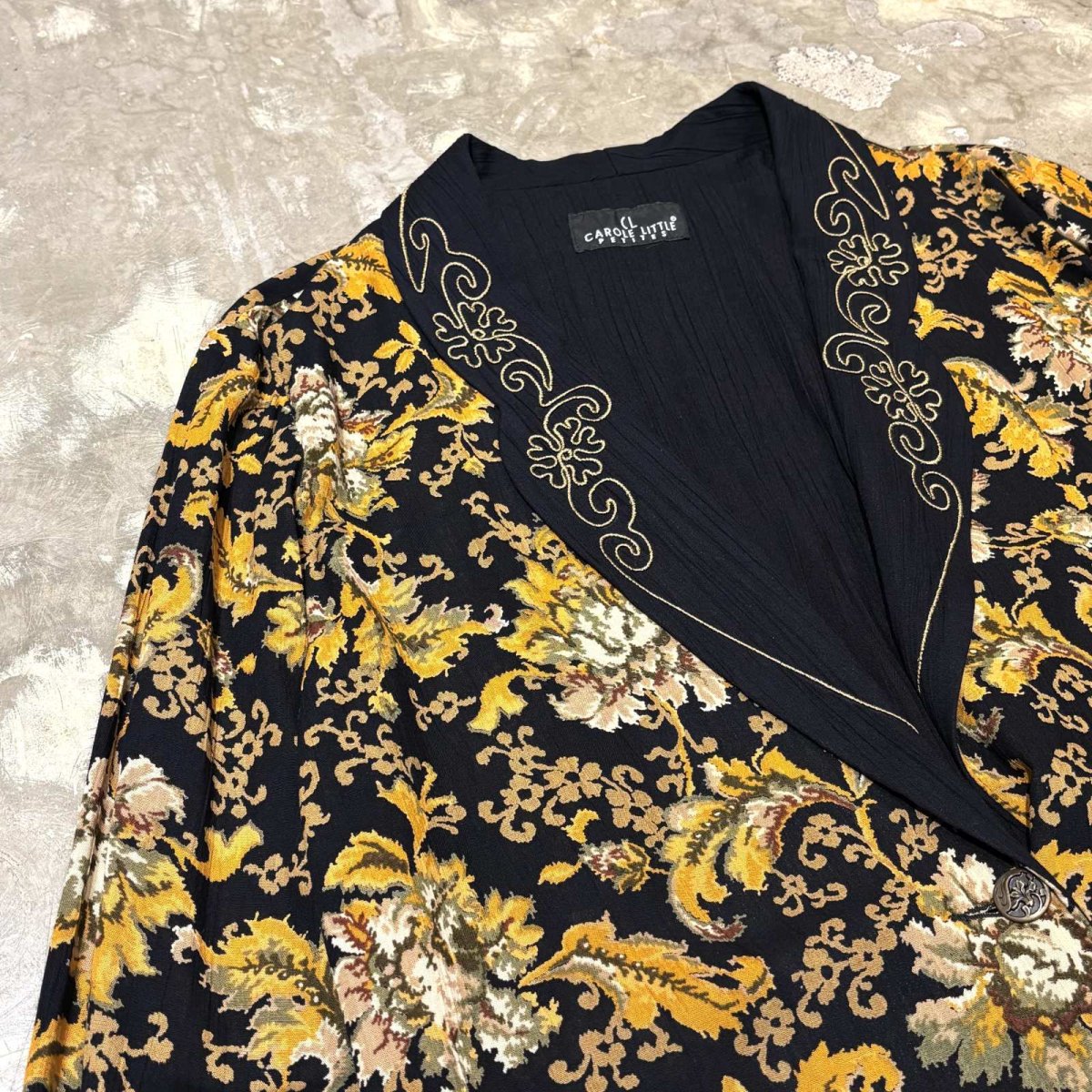 画像3: BOTANICAL GRAPHIC RAPEL EMBROIDERY JACKET / Mens L (3)