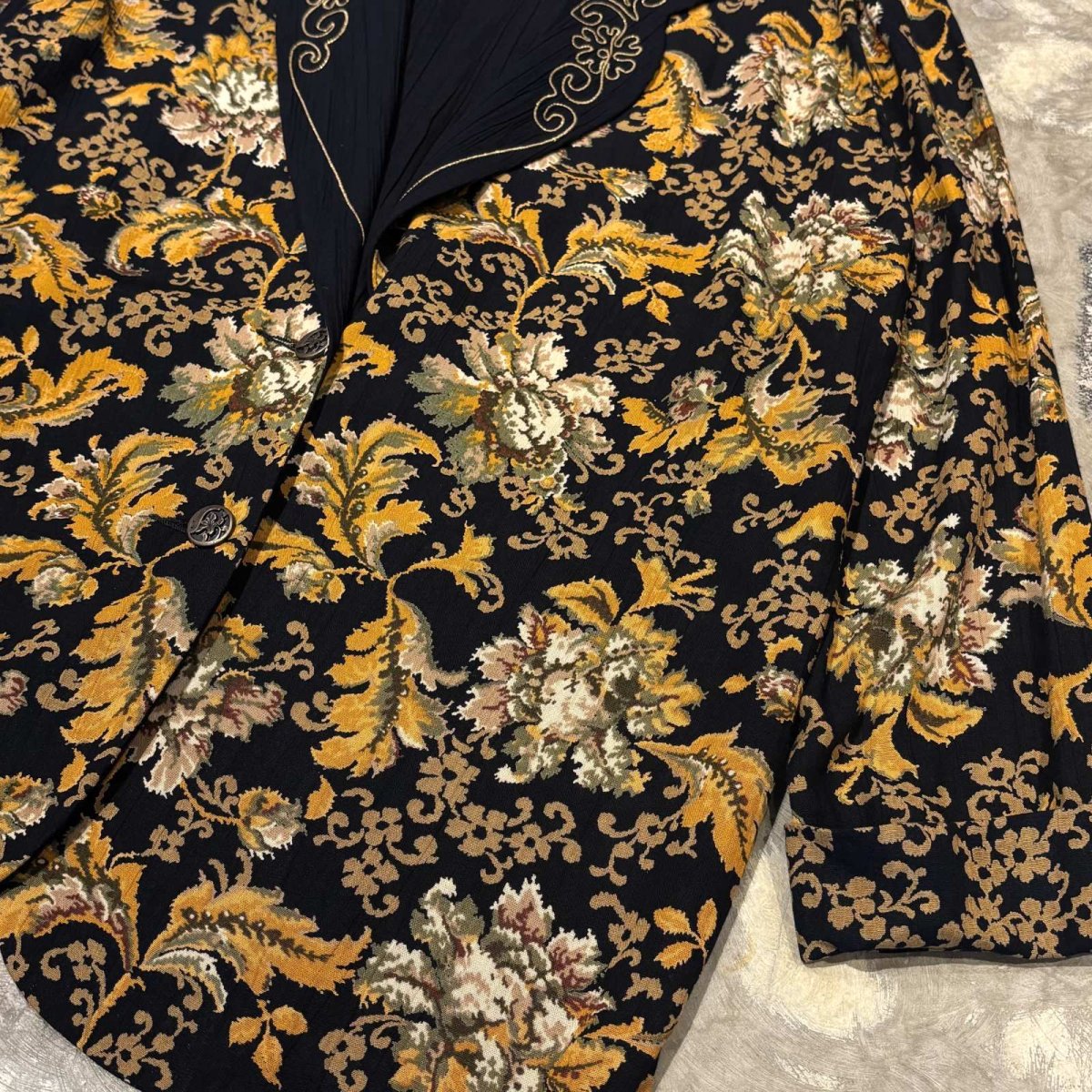 画像6: BOTANICAL GRAPHIC RAPEL EMBROIDERY JACKET / Mens L (6)