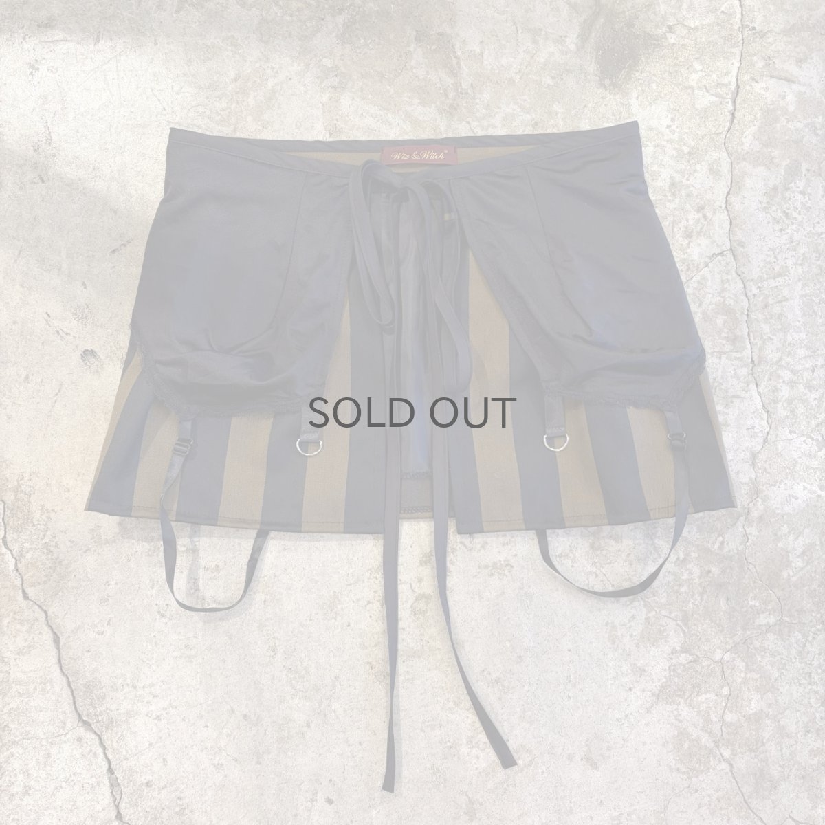画像1: 【Wiz&Witch】"UNITED" VINTAGE MIX WRAP SKIRT / FREE (1)