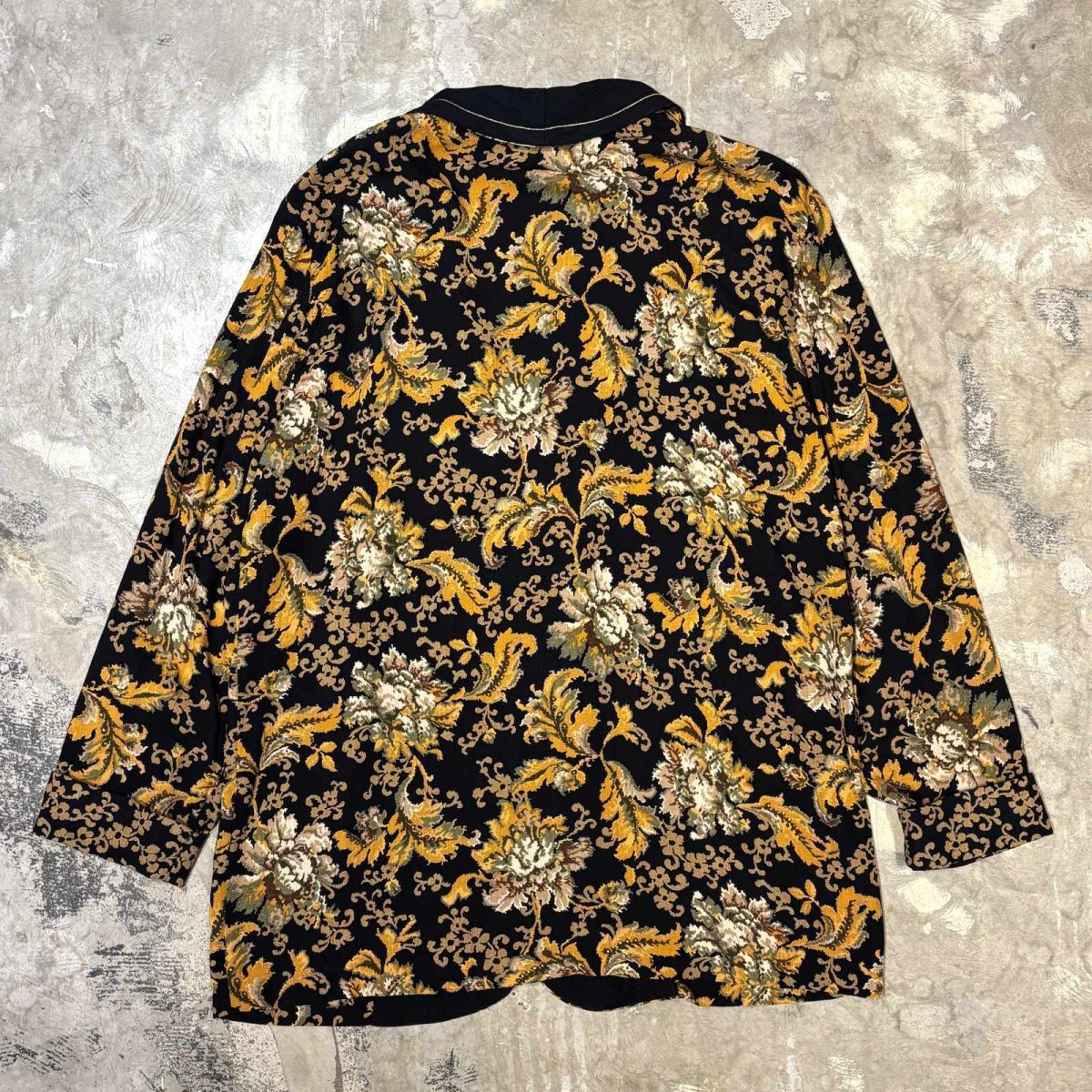 画像2: BOTANICAL GRAPHIC RAPEL EMBROIDERY JACKET / Mens L (2)