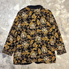 画像2: BOTANICAL GRAPHIC RAPEL EMBROIDERY JACKET / Mens L (2)