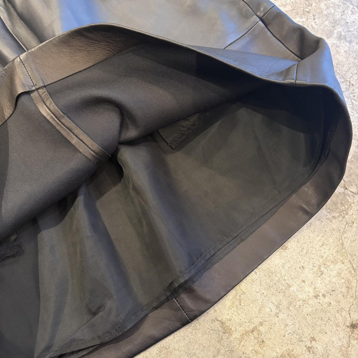 画像7: REAL LAMB LEATHER MINI DESIGN SKIRT / W29~W39 (7)