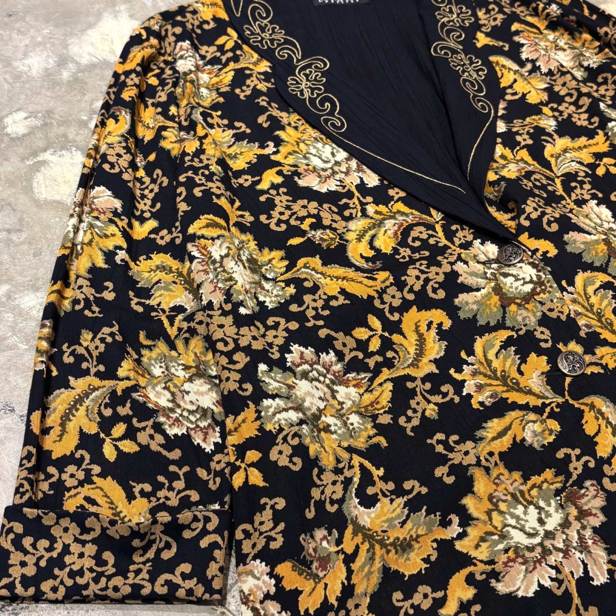 画像5: BOTANICAL GRAPHIC RAPEL EMBROIDERY JACKET / Mens L (5)