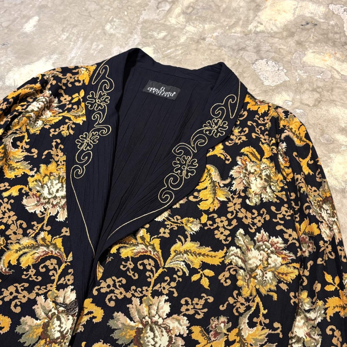 画像4: BOTANICAL GRAPHIC RAPEL EMBROIDERY JACKET / Mens L (4)