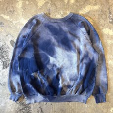 画像2: 80's BLEACHED CRASH DAMAGE RAGLAN SLEEVE SWEAT / Mens L (2)