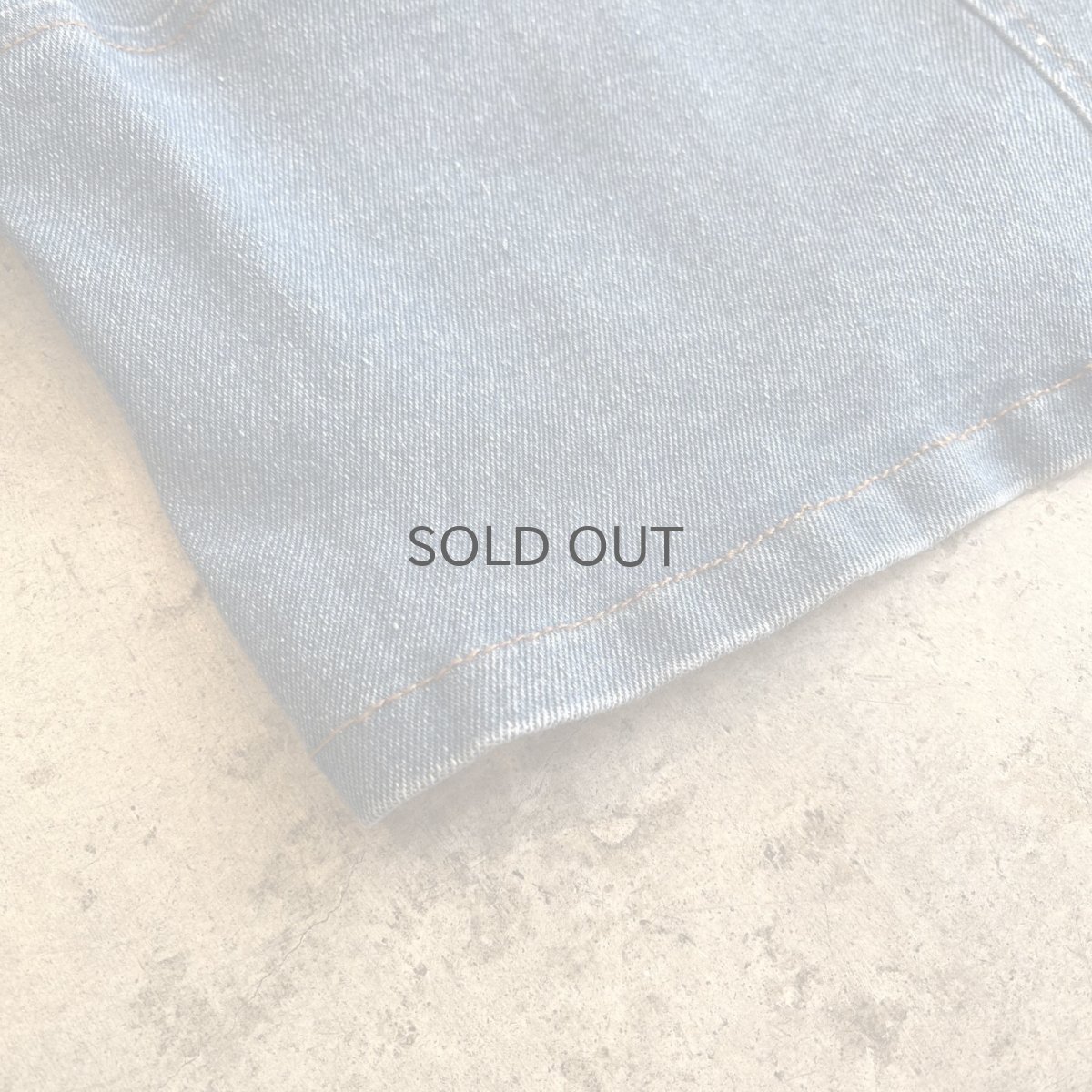 画像3: BLUE DENIM ONE SHOULDER DESIGN N/S TOPS / Ladies M(L) (3)