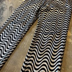 画像6: ALL OVER BICOLOR WAVE PATTERN STRAIGHT PANTS / W30 (6)
