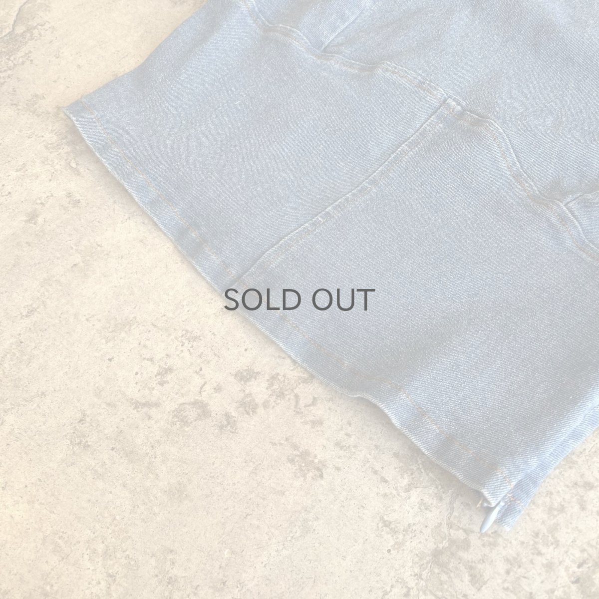 画像4: BLUE DENIM ONE SHOULDER DESIGN N/S TOPS / Ladies M(L) (4)
