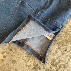 画像5: BLUE DENIM ONE SHOULDER DESIGN N/S TOPS / Ladies M(L) (5)