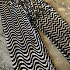 画像5: ALL OVER BICOLOR WAVE PATTERN STRAIGHT PANTS / W30 (5)