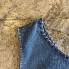 画像7: BLUE DENIM ONE SHOULDER DESIGN N/S TOPS / Ladies M(L) (7)