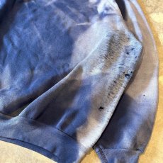 画像6: 80's BLEACHED CRASH DAMAGE RAGLAN SLEEVE SWEAT / Mens L (6)