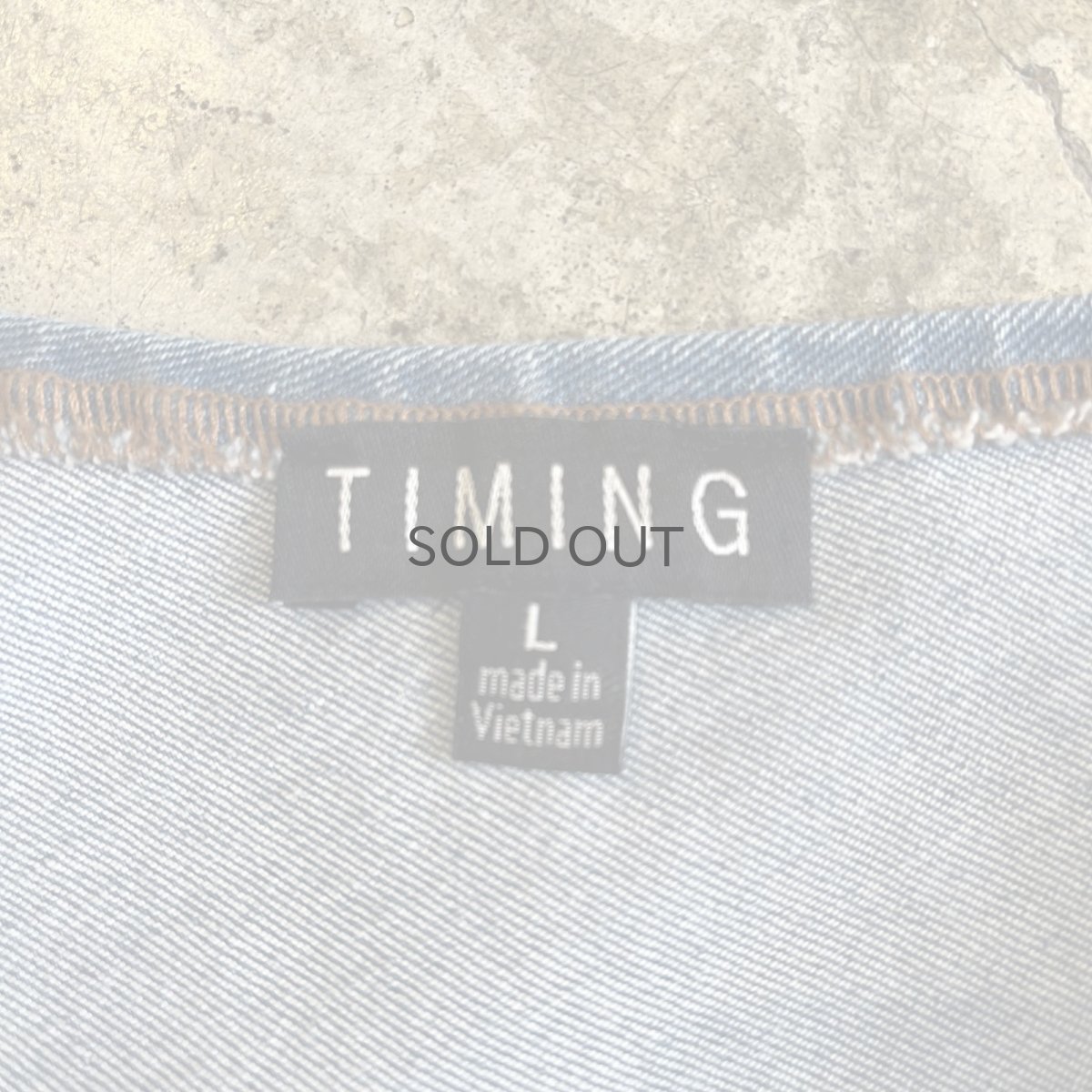 画像10: BLUE DENIM ONE SHOULDER DESIGN N/S TOPS / Ladies M(L) (10)