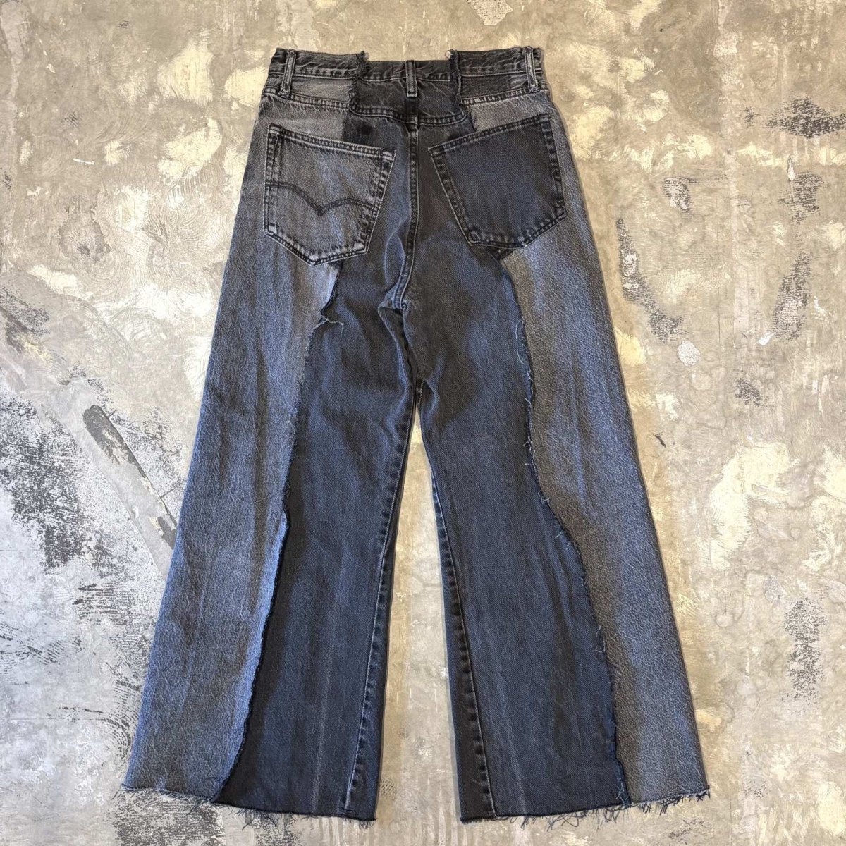 画像2: 【Wiz&Witch】"UNITED" TWINS WIDE DENIM PANTS / W31 (2)