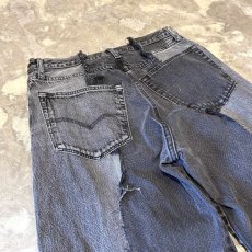 画像9: 【Wiz&Witch】"UNITED" TWINS WIDE DENIM PANTS / W31 (9)