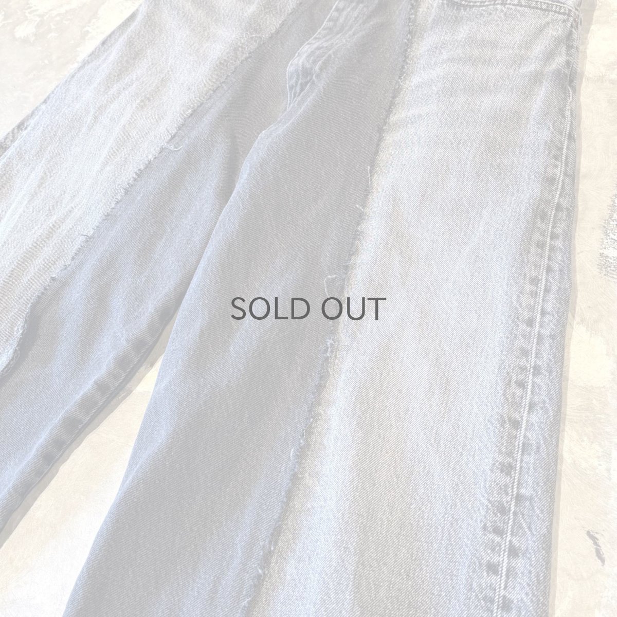 画像4: 【Wiz&Witch】"UNITED" TWINS WIDE DENIM PANTS / W31 (4)