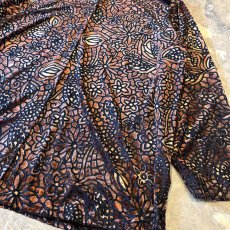 画像6: VELOUR×SHEER ART PATTERN BAND COLLAR L/S SHIRT / Mens L (6)