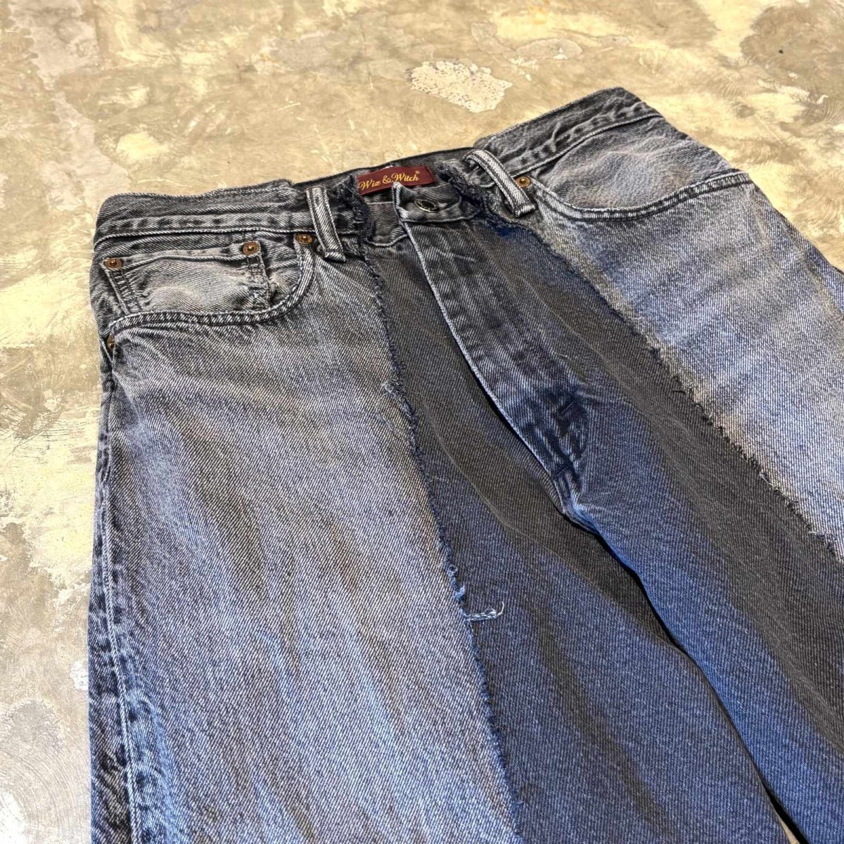 画像3: 【Wiz&Witch】"UNITED" TWINS WIDE DENIM PANTS / W31 (3)