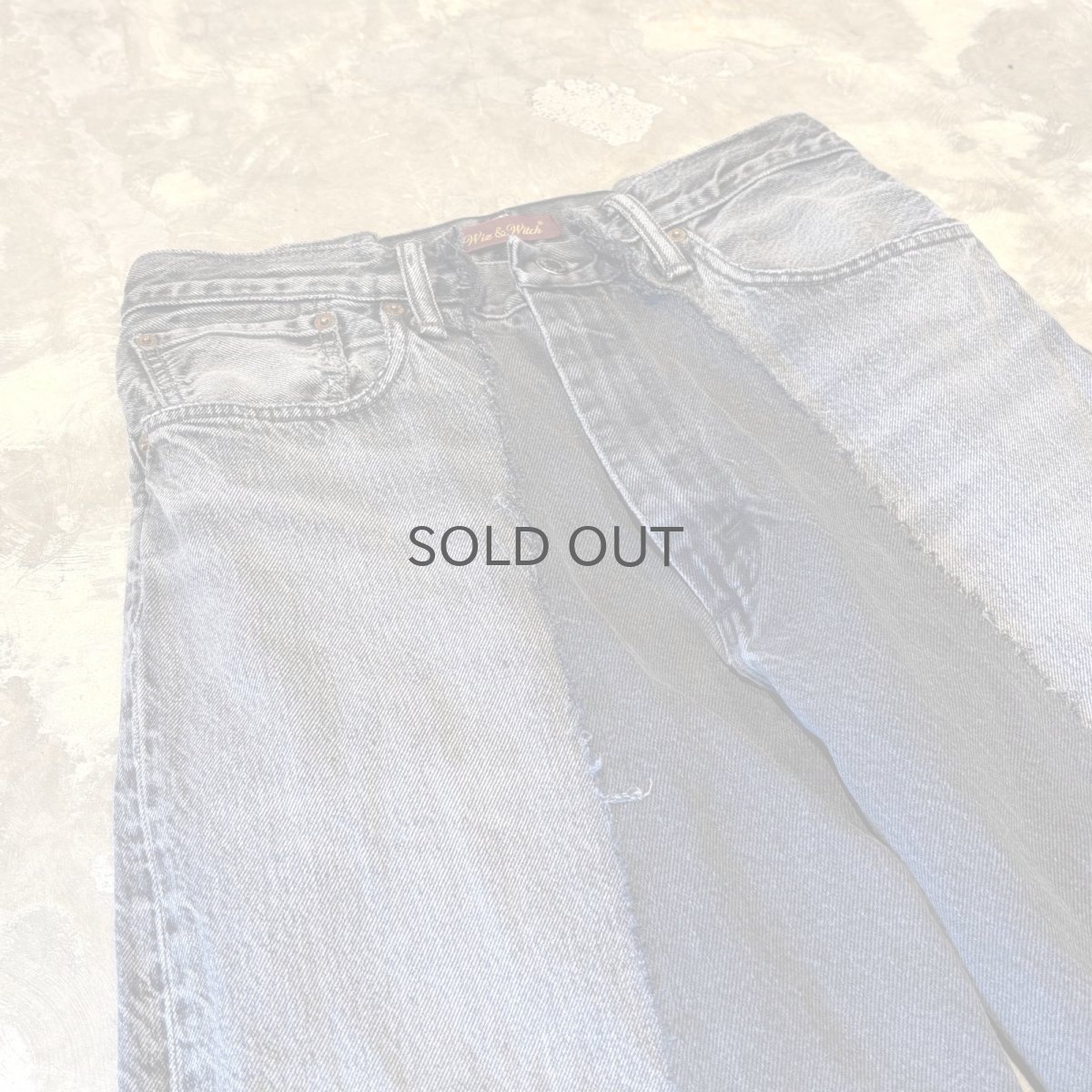 画像3: 【Wiz&Witch】"UNITED" TWINS WIDE DENIM PANTS / W31 (3)