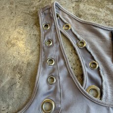 画像5: SIDE GROMMET DESIGN SPORTY N/S TOPS / Ladies S(M) (5)