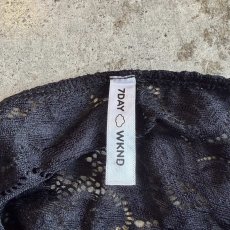 画像11: BLACK COLOR LACE DESIGN BUSTIER / Ladies L(M)  (11)