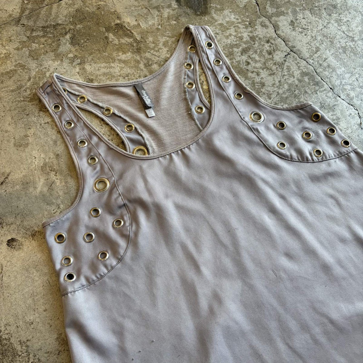 画像3: SIDE GROMMET DESIGN SPORTY N/S TOPS / Ladies S(M) (3)