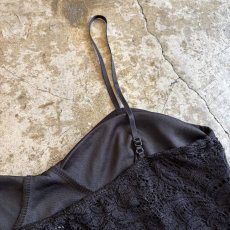 画像7: BLACK COLOR LACE DESIGN BUSTIER / Ladies L(M)  (7)