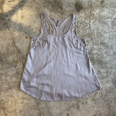 画像1: SIDE GROMMET DESIGN SPORTY N/S TOPS / Ladies S(M) (1)