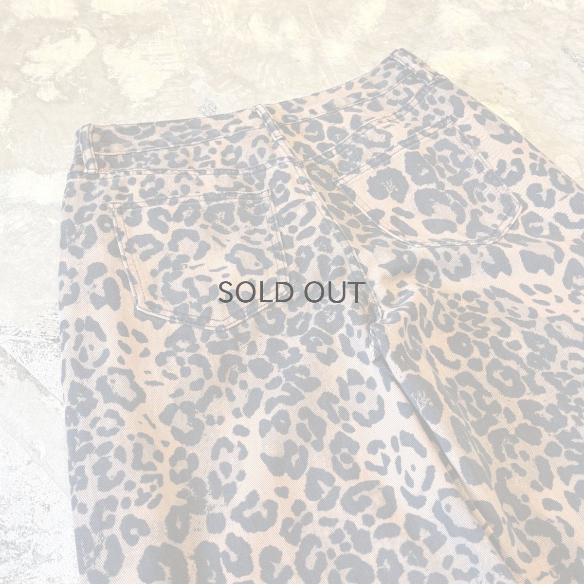 画像9: ALL OVER LEOPARD PATTERN WIDE SILHOUETTE PANTS / W31 (9)
