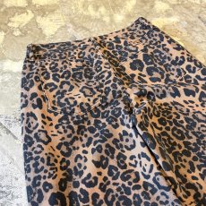 画像9: ALL OVER LEOPARD PATTERN WIDE SILHOUETTE PANTS / W31 (9)