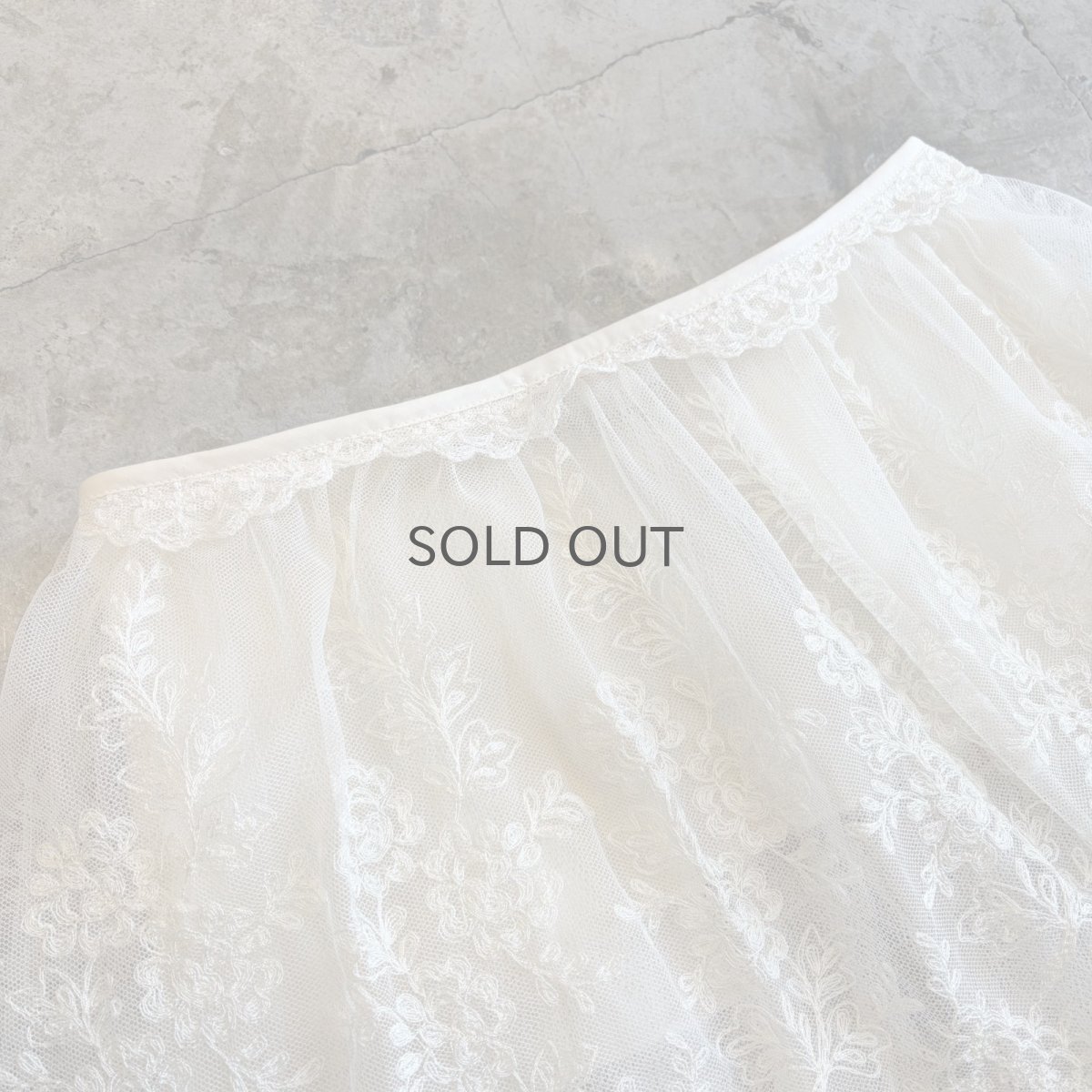画像8: 【Wiz&Witch】"UNITED" VINTAGE LACE MIX WRAP SKIRT / FREE (8)