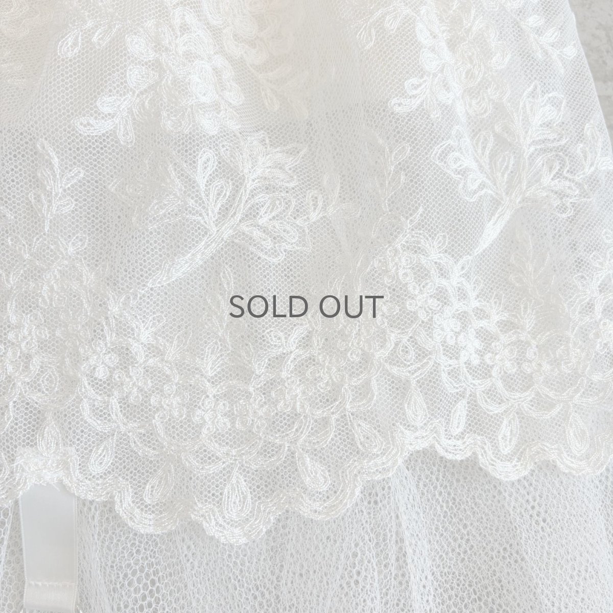 画像6: 【Wiz&Witch】"UNITED" VINTAGE LACE MIX WRAP SKIRT / FREE (6)