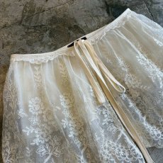 画像3: 【Wiz&Witch】"UNITED" VINTAGE LACE MIX WRAP SKIRT / FREE (3)