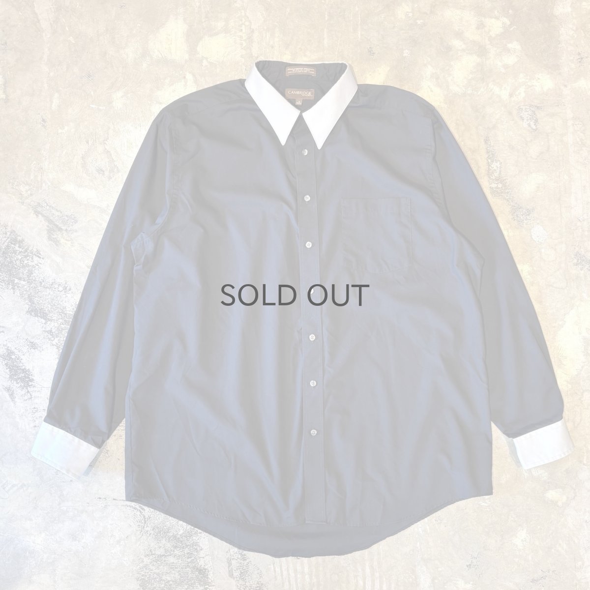 画像1: COLOR SWITCHED ROUND CUT L/S SHIRT / Mens XXL (1)