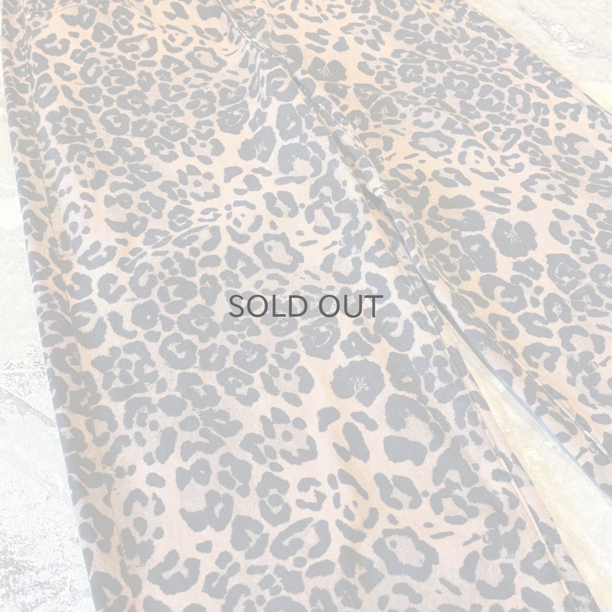 画像5: ALL OVER LEOPARD PATTERN WIDE SILHOUETTE PANTS / W31 (5)