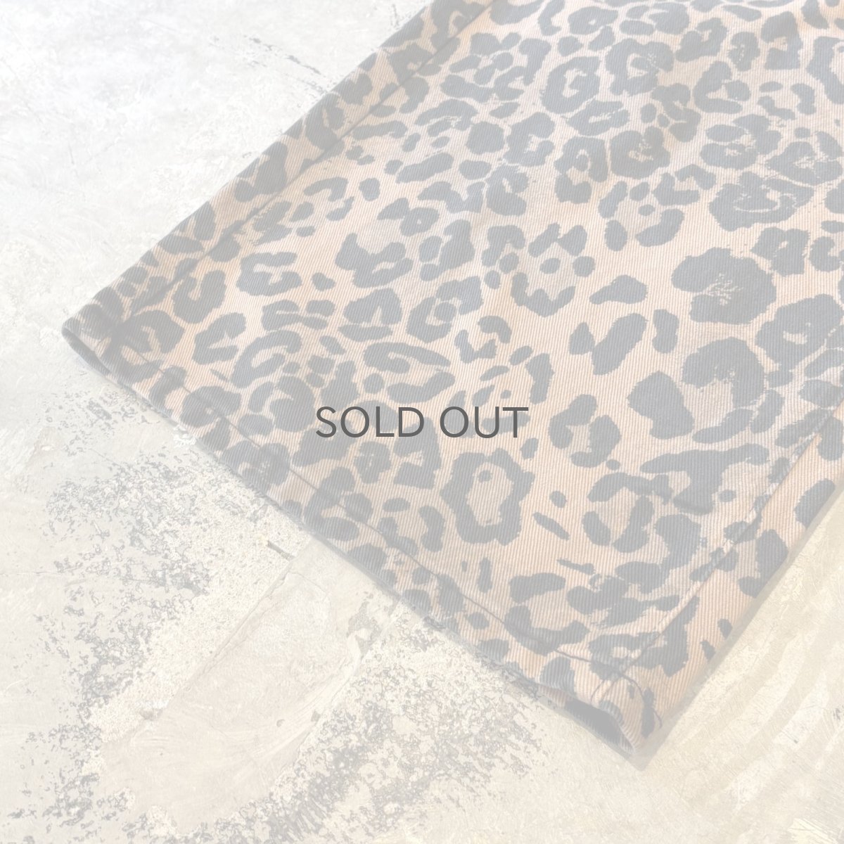 画像8: ALL OVER LEOPARD PATTERN WIDE SILHOUETTE PANTS / W31 (8)